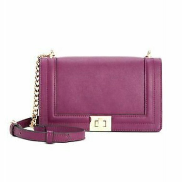 INC International Concepts Deep Purple & Gold Crossbody Bag, “Baby Ajae”, NWT - Picture 1 of 6
